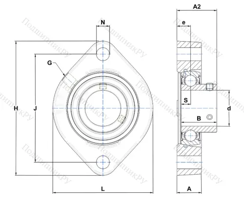 Подшипниковый узел LFTC 25 EC в Набережных Челнах