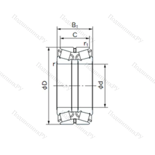 Подшипник роликовый радиально-упорный 200KBE 02