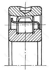 Подшипник  402411 размер 55x140x33 от производителя  ГПЗ-15