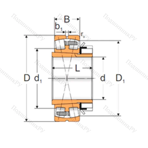 Подшипник роликовый радиальный самоцентрирующийся 22316 KMBW 33+H 2316