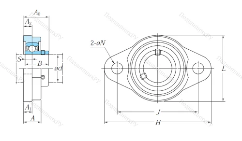 Подшипниковый узел UFL 000 J в Набережных Челнах