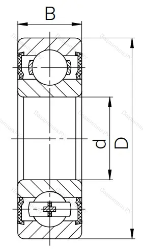 Миниатюрный шариковый подшипник 6-180026 С17 в Набережных Челнах