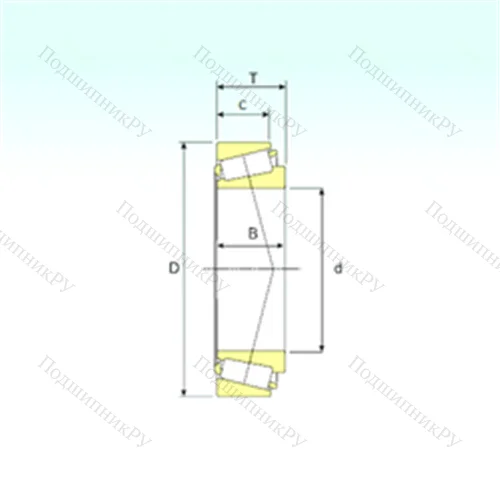 Подшипник роликовый радиально-упорный LM 11949/910 от производителя  ISB