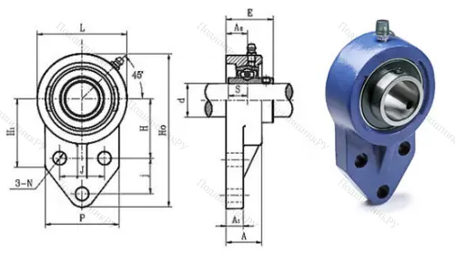 Подшипниковый узел UCFB 202 в Набережных Челнах