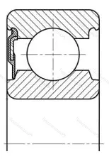 Модификация подшипника 6-160508К2У размер 40x80x23 от производителя  ГПЗ-23