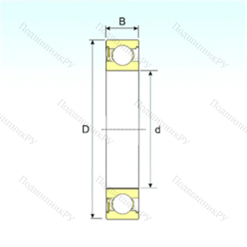 Подшипник шариковый радиальный 634-RZ