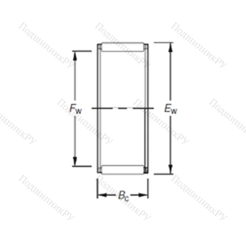 Подшипник игольчатый радиальный K 40X 45X 27H