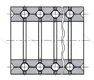 Модификация подшипника 128718КМ размер 90x142x451