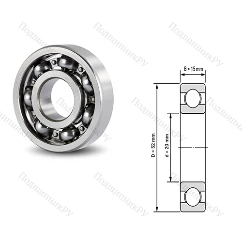 Подшипник шариковый радиальный 6006/32