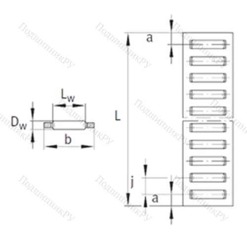 Подшипник игольчатый упорный