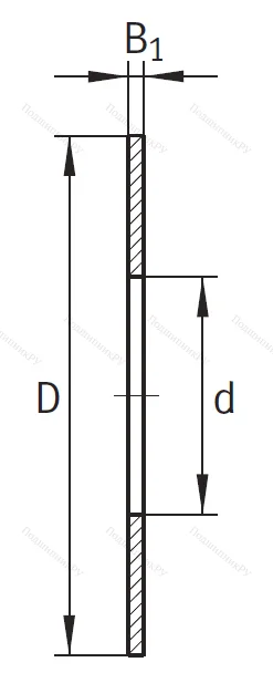 Игольчатый подшипник упорное кольцо AS 1226
