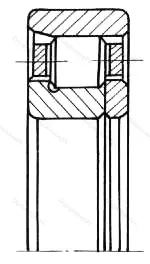 Модификация подшипника 142318М размер 90x190x43 от производителя  ГПЗ-3