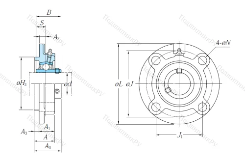 Подшипниковый узел UCFC 209 J в Набережных Челнах