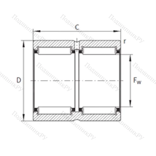 Подшипник игольчатый радиальный RNA 6907-ZW-XL
