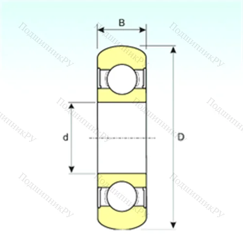 Подшипник шариковый радиальный 6210-2RS BOMB