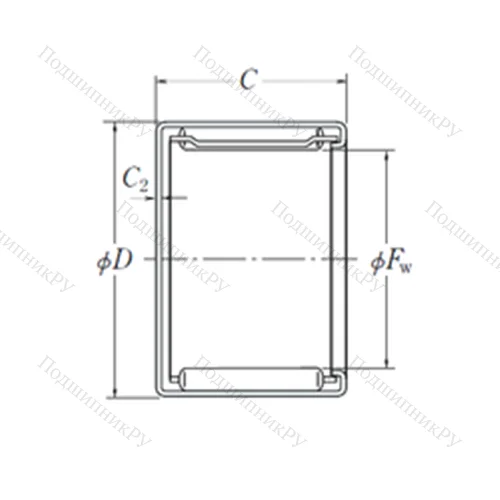 Подшипник игольчатый радиальный MFJ-1416