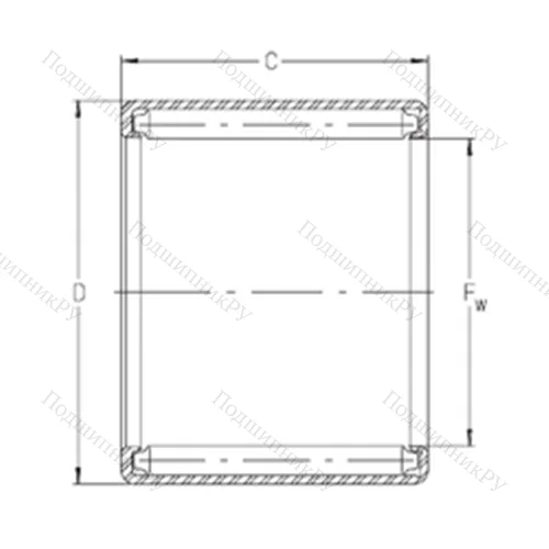 Подшипник игольчатый радиальный S 1212