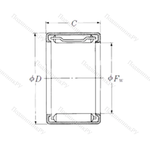 Подшипник игольчатый радиальный FJL-1720L от производителя  NSK