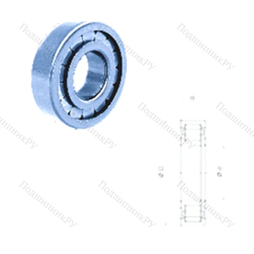 Подшипник роликовый радиальный NUP 206FM
