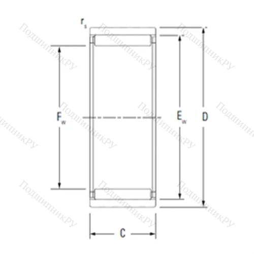 Подшипник игольчатый радиальный RNAO 70X 90X 60