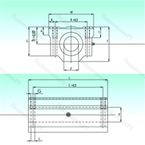 Подшипник шариковый линейный SCW 60-UU AS от производителя  NBS