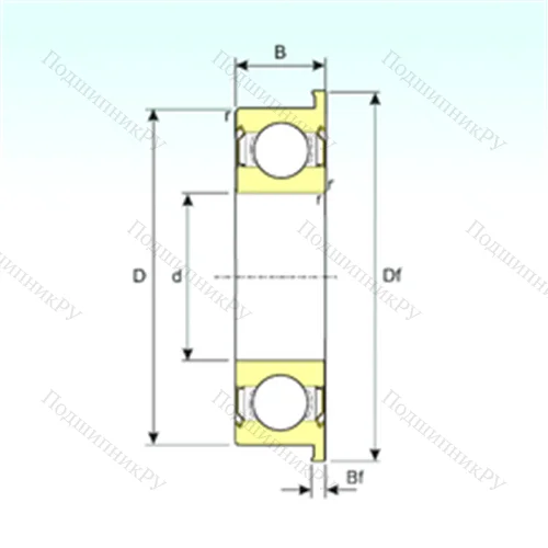 Подшипник шариковый радиальный F 6906ZZ