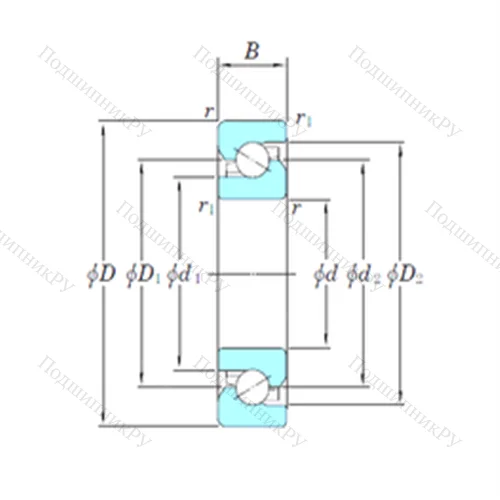 Подшипник шариковый упорно-радиальный SAC 60120B от производителя  KOYO