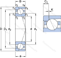 Подшипник 71940 ACD/P 4AH 1 в Набережных Челнах