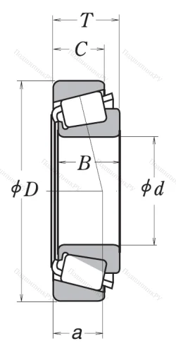 Конический роликовый подшипник HR 32308 J от производителя  NSK