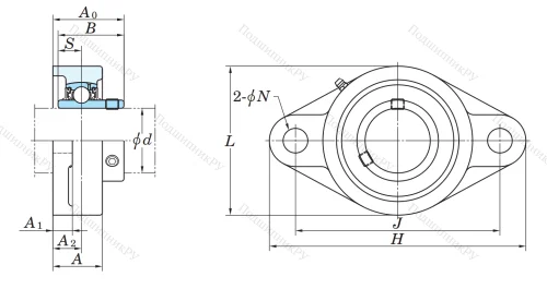 Подшипниковый узел UCFL 213 J в Набережных Челнах