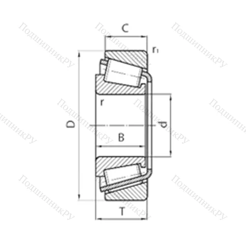 Подшипник роликовый радиально-упорный LM 11749/10
