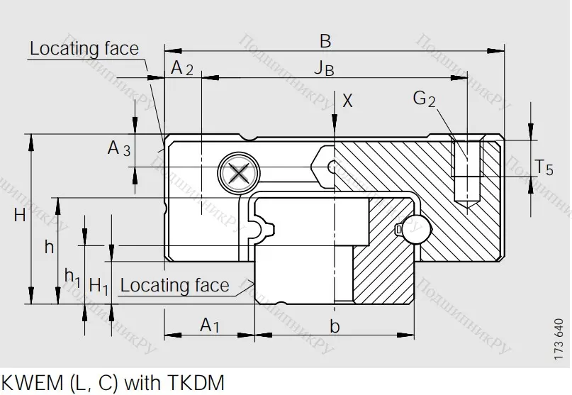 Направляющий рельс TKDM 15 G 2/B-220-10/10