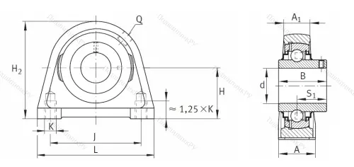 Подшипниковый узел RSHEY 17 XL в Набережных Челнах