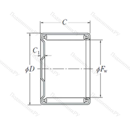 Подшипник игольчатый радиальный MF-5024