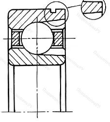 Модификация подшипника 75-170307ЕШ3 