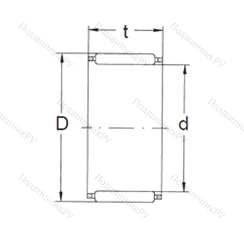 Подшипник игольчатый радиальный K 68X 75X 21