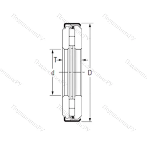Подшипник игольчатый упорный ARZ 22 50 96