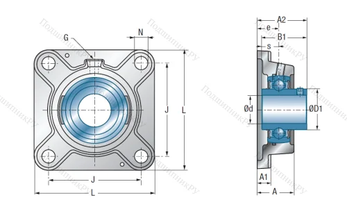 Подшипниковый узел UCFE 208 в Набережных Челнах
