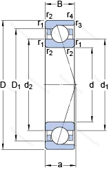 Подшипник 71940 CD/P 4A в Набережных Челнах