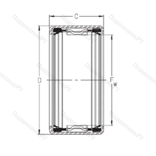 Подшипник игольчатый радиальный SCE 2016PPR