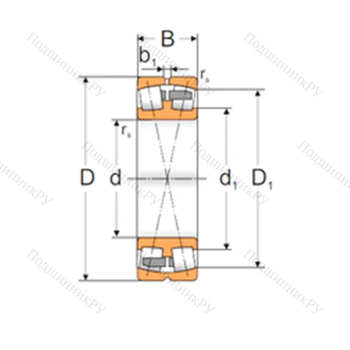 Подшипник роликовый радиальный самоцентрирующийся 22334 ACMW 33