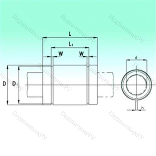 Подшипник шариковый линейный KBS 0825