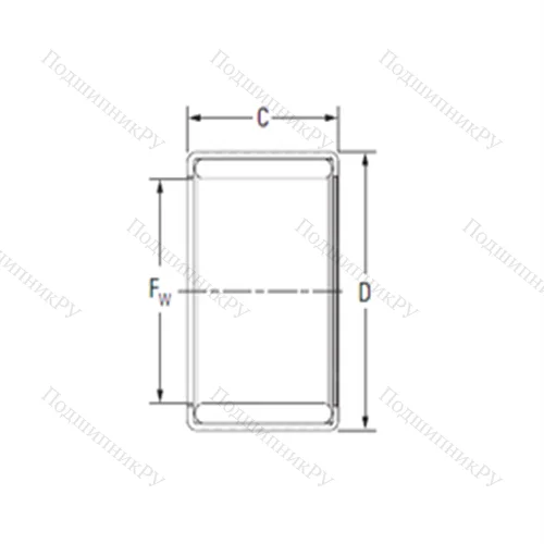 Подшипник игольчатый радиальный Y 1812MU