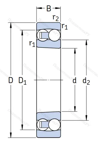 Двухрядный шариковый подшипник 2213 EKTN 9 от производителя  SKF