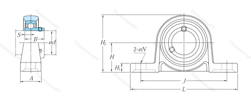 Подшипниковый узел UP 002 JE 1 в Набережных Челнах