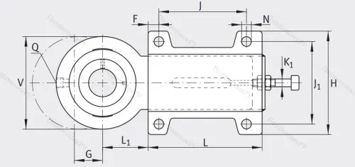 Подшипниковый узел с корпусом-натяжителем PHUSE 25-XL в Набережных Челнах