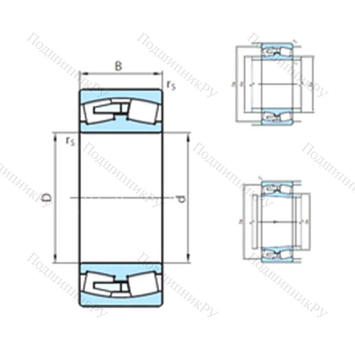 Подшипник роликовый радиальный самоцентрирующийся 23248CW 33MB