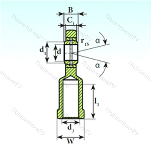 Подшипник скольжения сферический SI 60 ES от производителя  ISB
