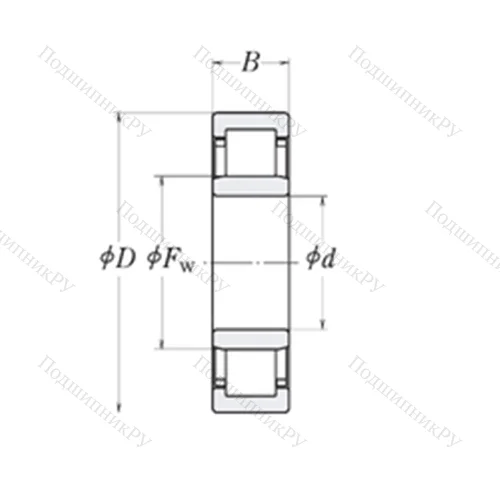 Подшипник роликовый радиальный LLRJ 1.7/8