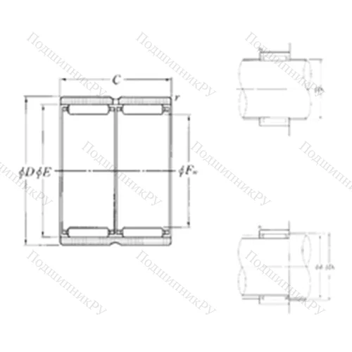 Подшипник игольчатый радиальный RNAO-18?26?20ZW
